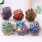 FREE Today: Natural Crystal Owl Healing Gemstone Decoration