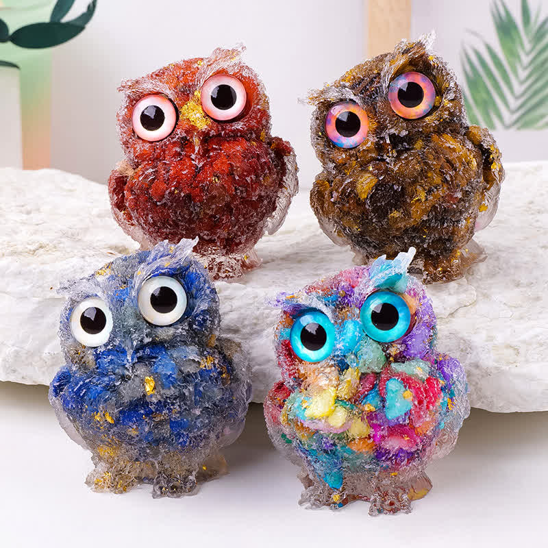 FREE Today: Natural Crystal Owl Healing Gemstone Decoration