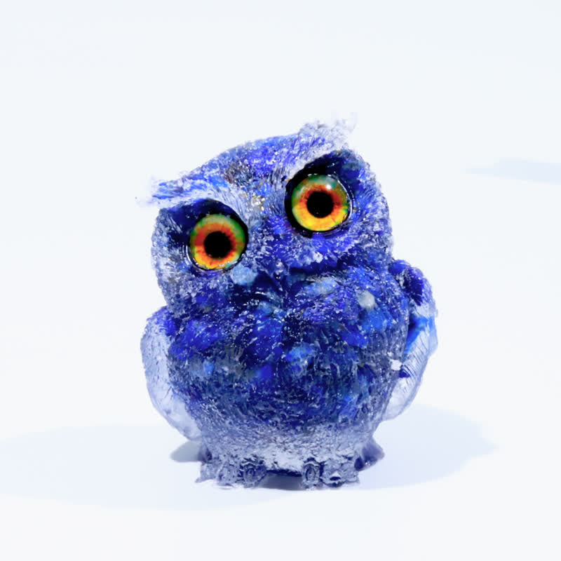 FREE Today: Wise Guardian Crystal Owl Figurine Gemstone Decoration