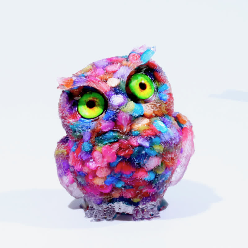 FREE Today: Natural Crystal Owl Healing Gemstone Decoration