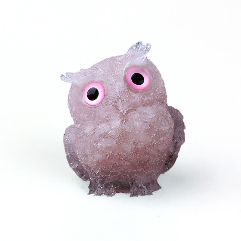 FREE Today: Natural Crystal Owl Healing Gemstone Decoration