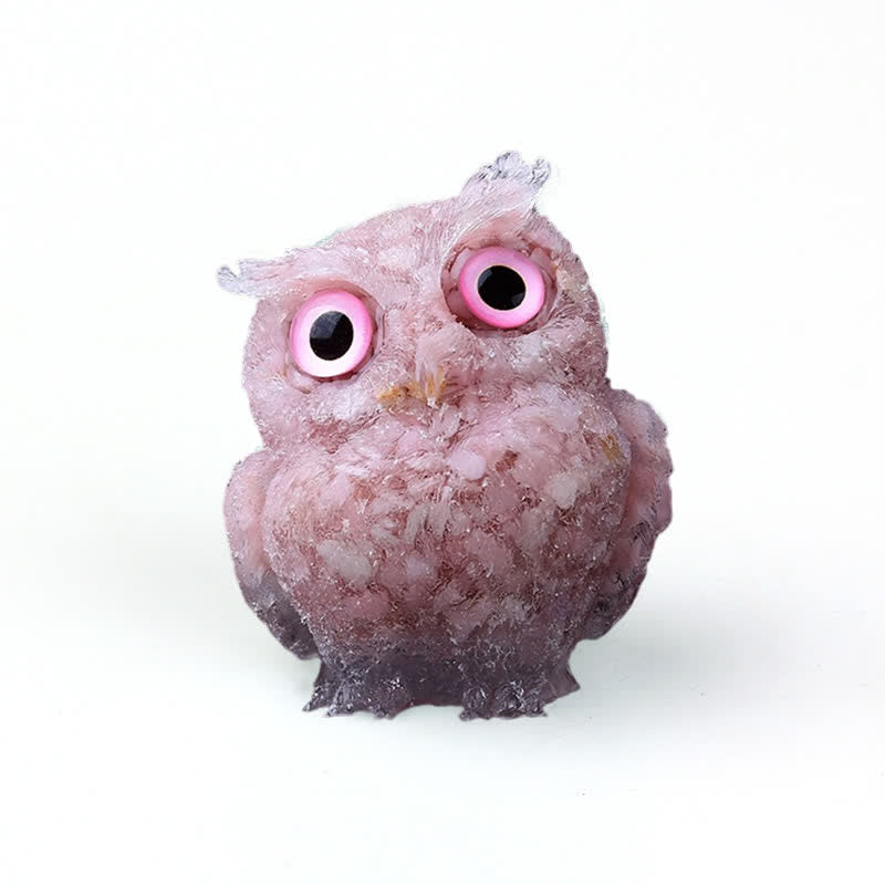 FREE Today: Natural Crystal Owl Healing Gemstone Decoration