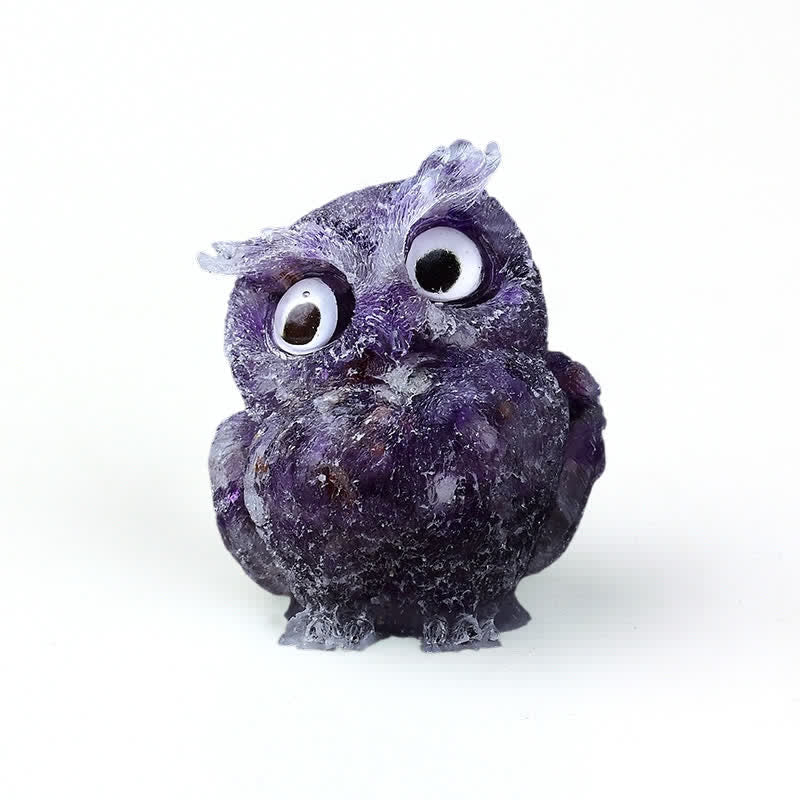 FREE Today: Natural Crystal Owl Healing Gemstone Decoration
