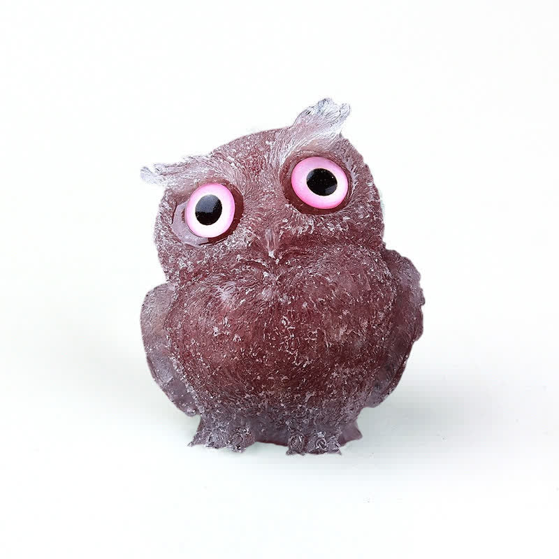 FREE Today: Natural Crystal Owl Healing Gemstone Decoration