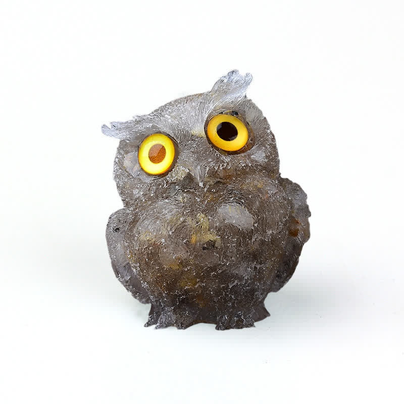 FREE Today: Natural Crystal Owl Healing Gemstone Decoration
