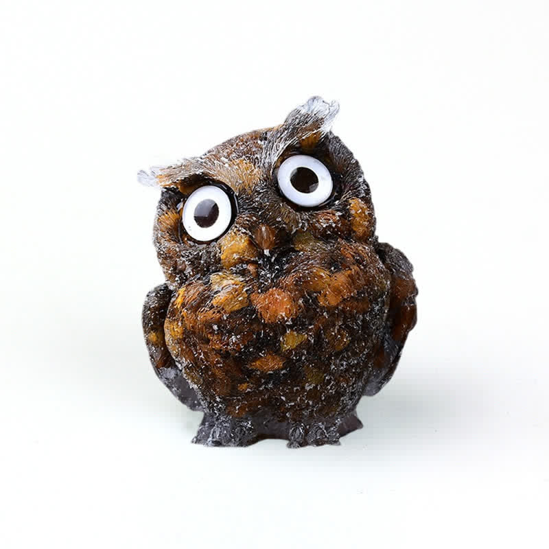 FREE Today: Natural Crystal Owl Healing Gemstone Decoration