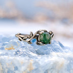 FREE Today: "Waterweed Dream" - S925 Silver Moss Agate Ring