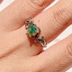 FREE Today: "Waterweed Dream" - S925 Silver Moss Agate Ring