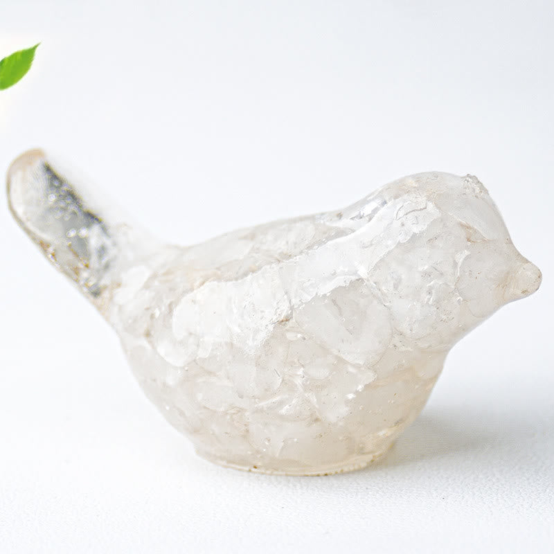FREE Today: Natural Gemstone Bird Sculpture Decoration