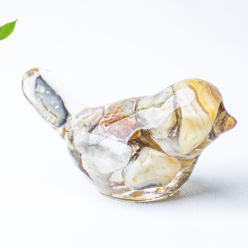 FREE Today: Natural Gemstone Bird Sculpture Decoration