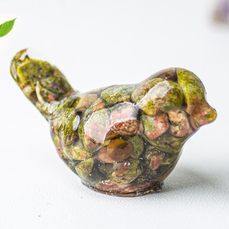 FREE Today: Natural Gemstone Bird Sculpture Decoration