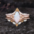 FREE Today: Eternal Glow Opal Promise Ring Set