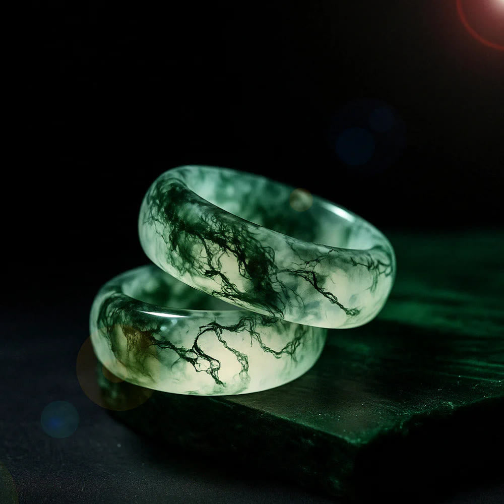 FREE Today: "Whispers of the Grove" Moss Agate Ring