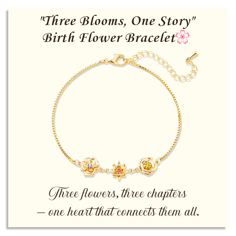FREE Today: 1-3 Three-Dimensional Birth Flowers Bracelet