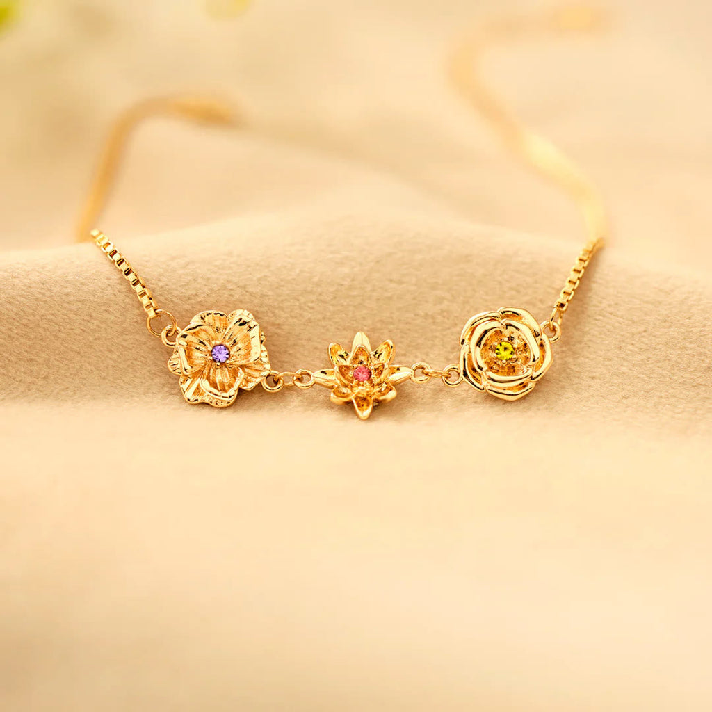 FREE Today: 1-3 Three-Dimensional Birth Flowers Bracelet