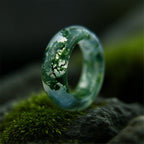 FREE Today: "Whispers of the Grove" Moss Agate Ring