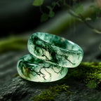 FREE Today: "Whispers of the Grove" Moss Agate Ring