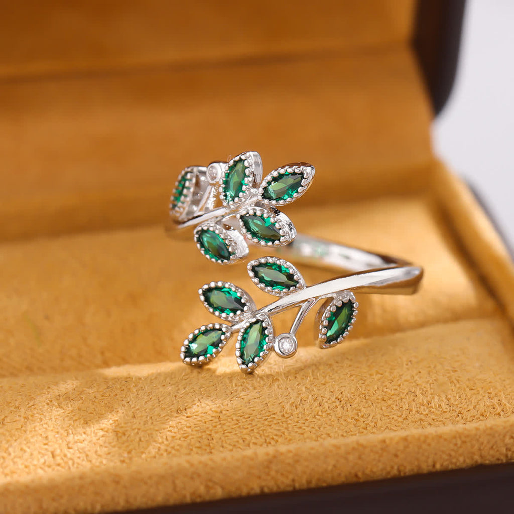 FREE Today: Forest Majesty Leaf Ring
