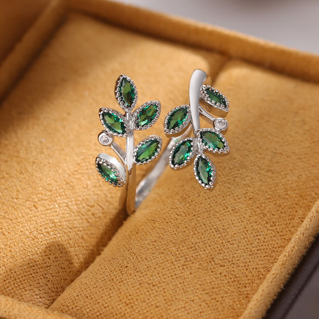 FREE Today: Forest Majesty Leaf Ring