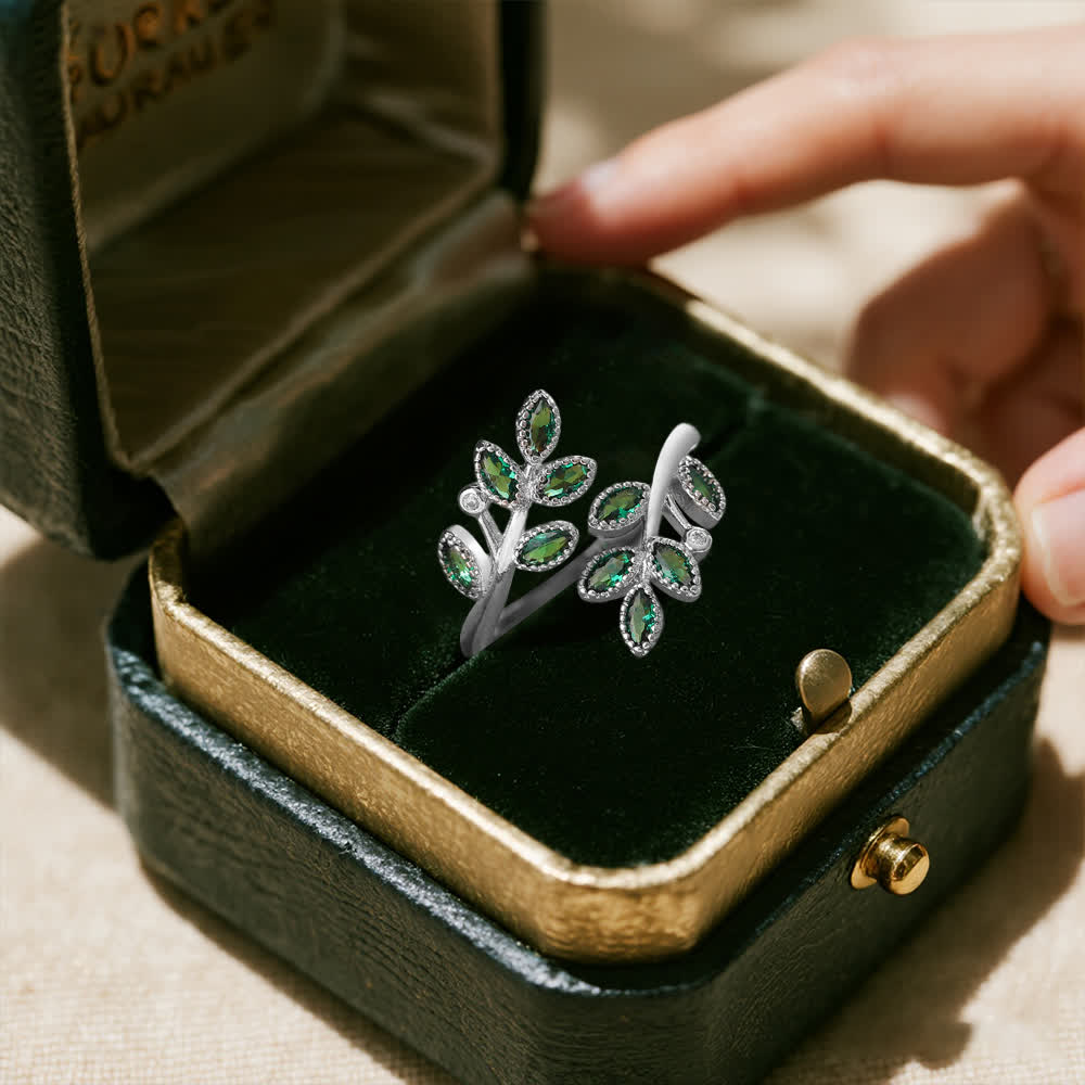 FREE Today: Forest Majesty Leaf Ring