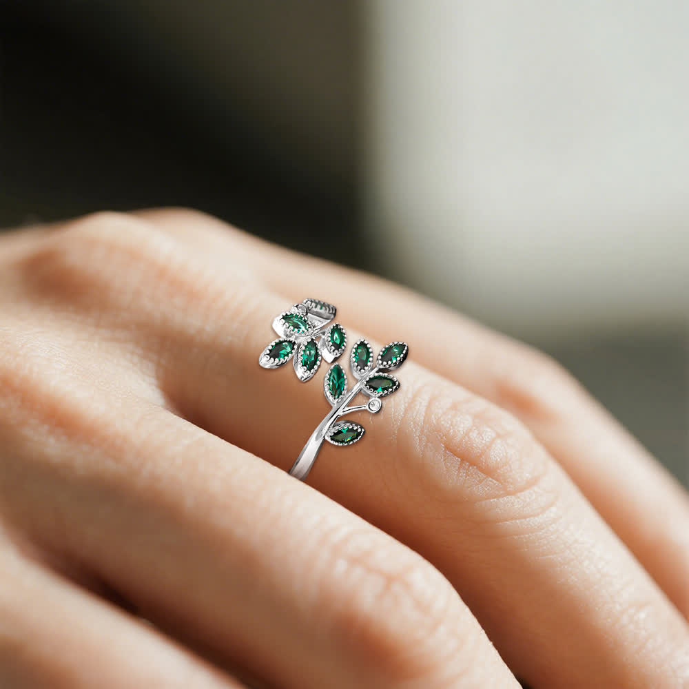 FREE Today: Forest Majesty Leaf Ring