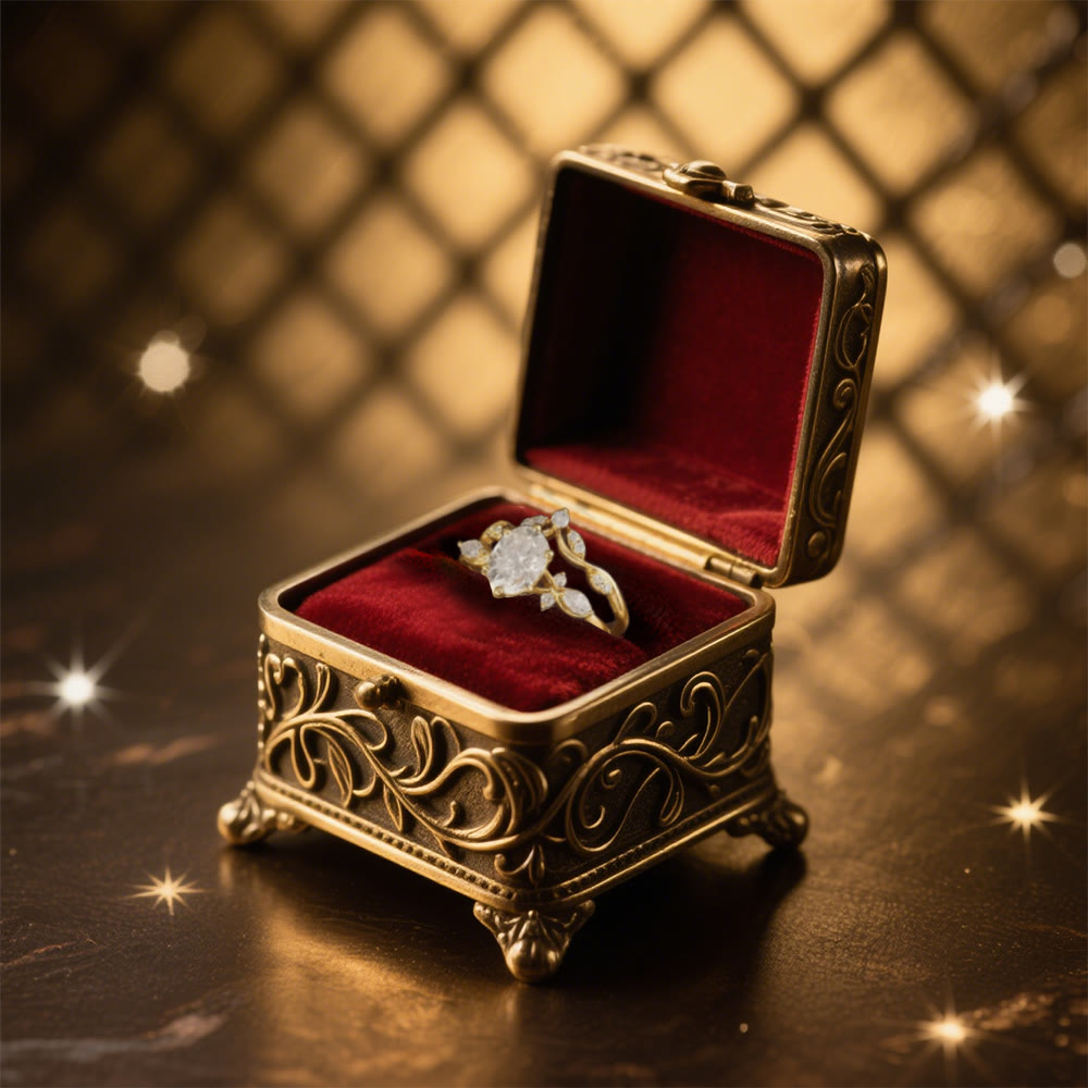 FREE Today: Aurora's Knot Oval Moissanite Ring