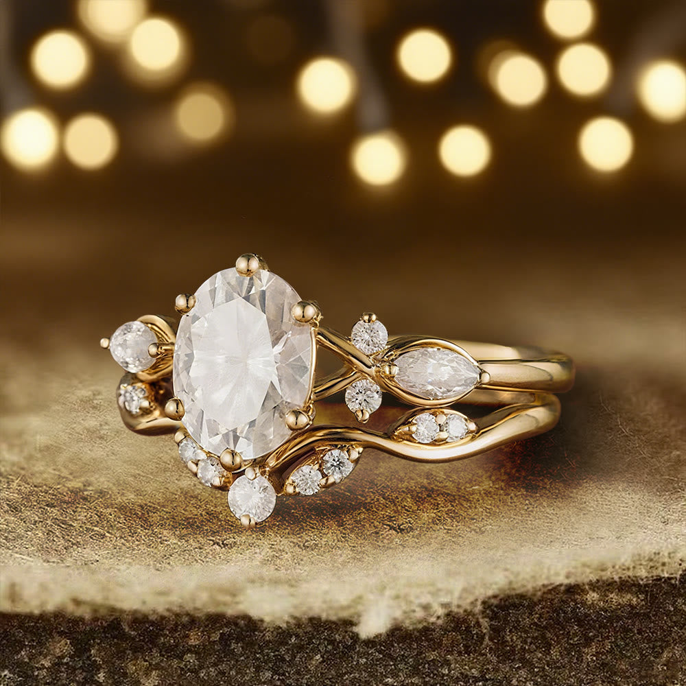 FREE Today: Aurora's Knot Oval Moissanite Ring