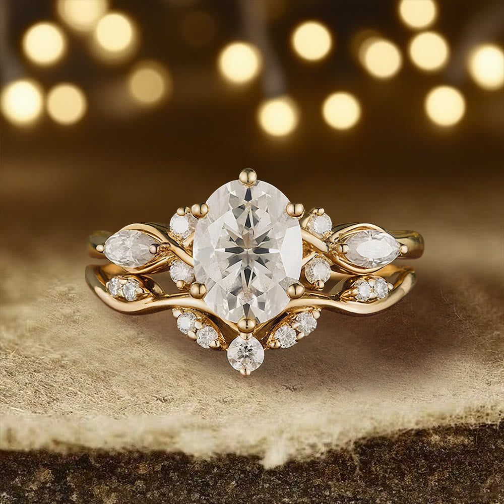 FREE Today: Aurora's Knot Oval Moissanite Ring
