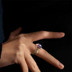 FREE Today: "Amaranth Bloom" Violet Crystal Ring