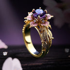 FREE Today: "Amaranth Bloom" Violet Crystal Ring