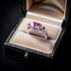FREE Today: Eternal Love's Embrace: Heart Amethyst Zircon Ring