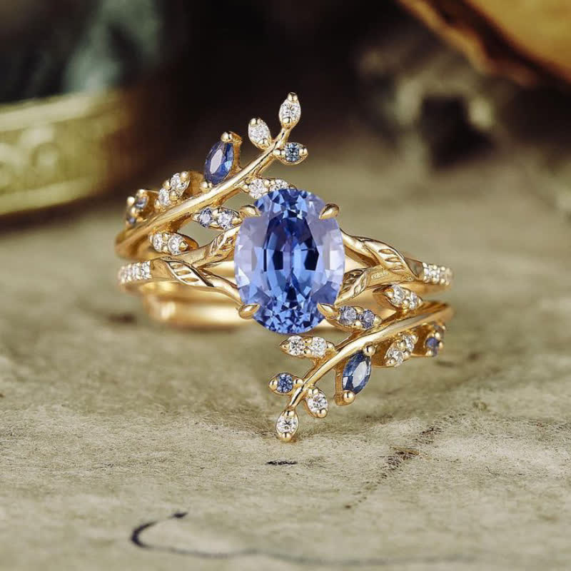 FREE Today: Vine Alexandrite Engagement Ring Set