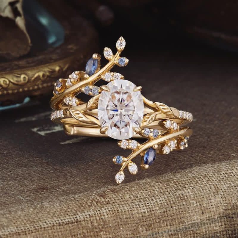 FREE Today: Vine Alexandrite Engagement Ring Set