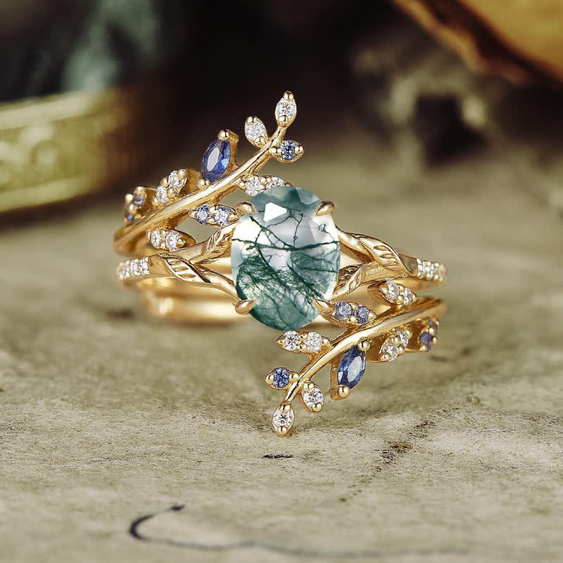 FREE Today: Vine Alexandrite Engagement Ring Set