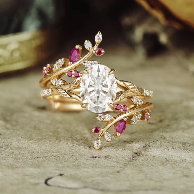 FREE Today: Vine Alexandrite Engagement Ring Set