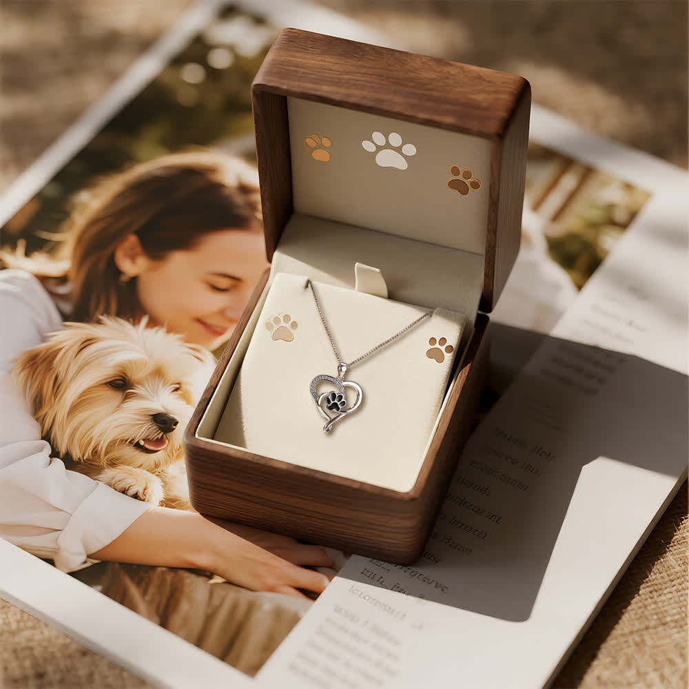 FREE Today: Eternal Paw Heart Necklace