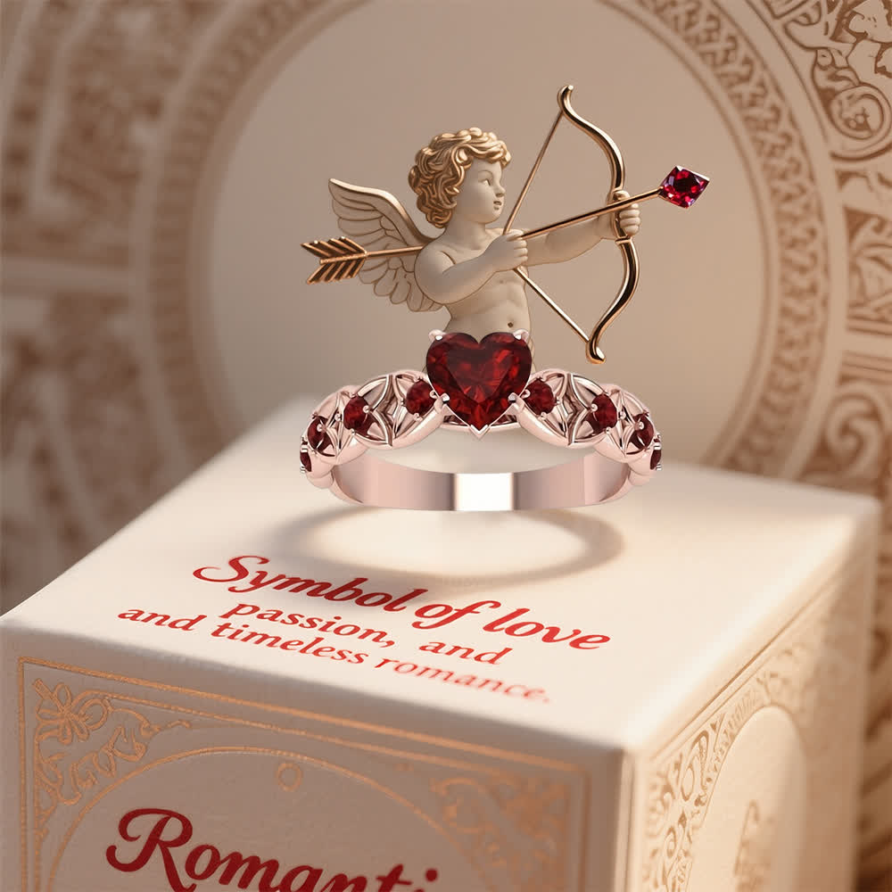 FREE Today: Garnet Heart Zircon Ring