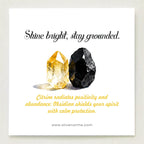 FREE Today: Golden Clarity-Citrine & Obsidian Tree of Life Pyramid