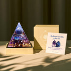 FREE Today: Celestial Gateway-Amethyst & Lapis Lazuli Sphere Orgone Pyramid
