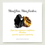 FREE Today: Guardian's Flame-Tiger Eye & Obsidian Protection Orgone Pyramid