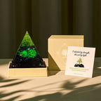 FREE Today: Guardian's Prosperity Obsidian & Peridot Orgone Pyramid