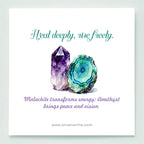 FREE Today: Mystic Union Amethyst & Malachite Orgone Pyramid