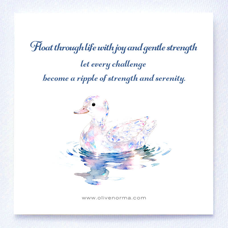 FREE Today: Natural Crystal Duck Gemstone Decoration