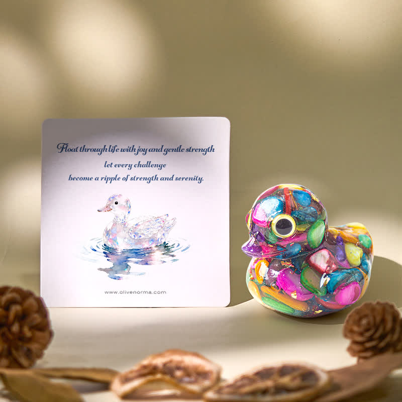 FREE Today: Natural Crystal Duck Gemstone Decoration