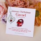 FREE Today: "I Love You to the Moon and Back" – Eternal Hearts Birthstone Necklace