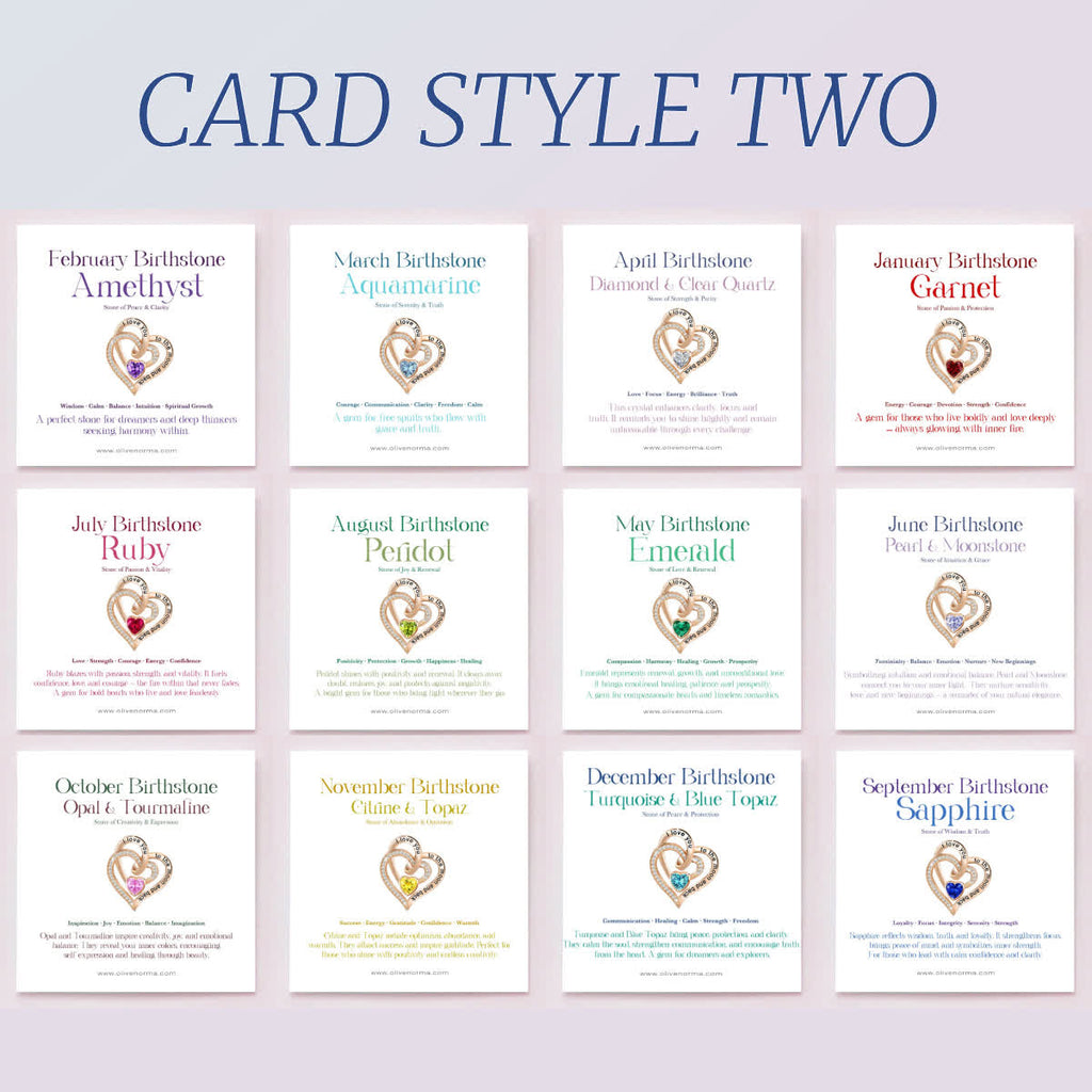 FREE Today: "I Love You to the Moon and Back" – Eternal Hearts Birthstone Necklace