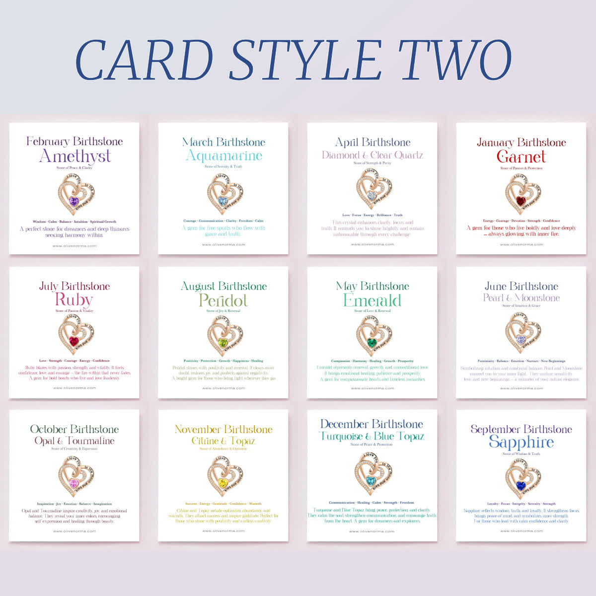 FREE Today: "I Love You to the Moon and Back" – Eternal Hearts Birthstone Necklace