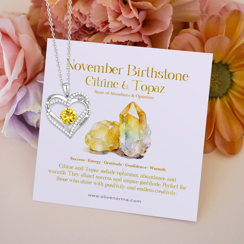 FREE Today: "I Love You Always and Forever" – Forever Love Birthstone Heart Necklace
