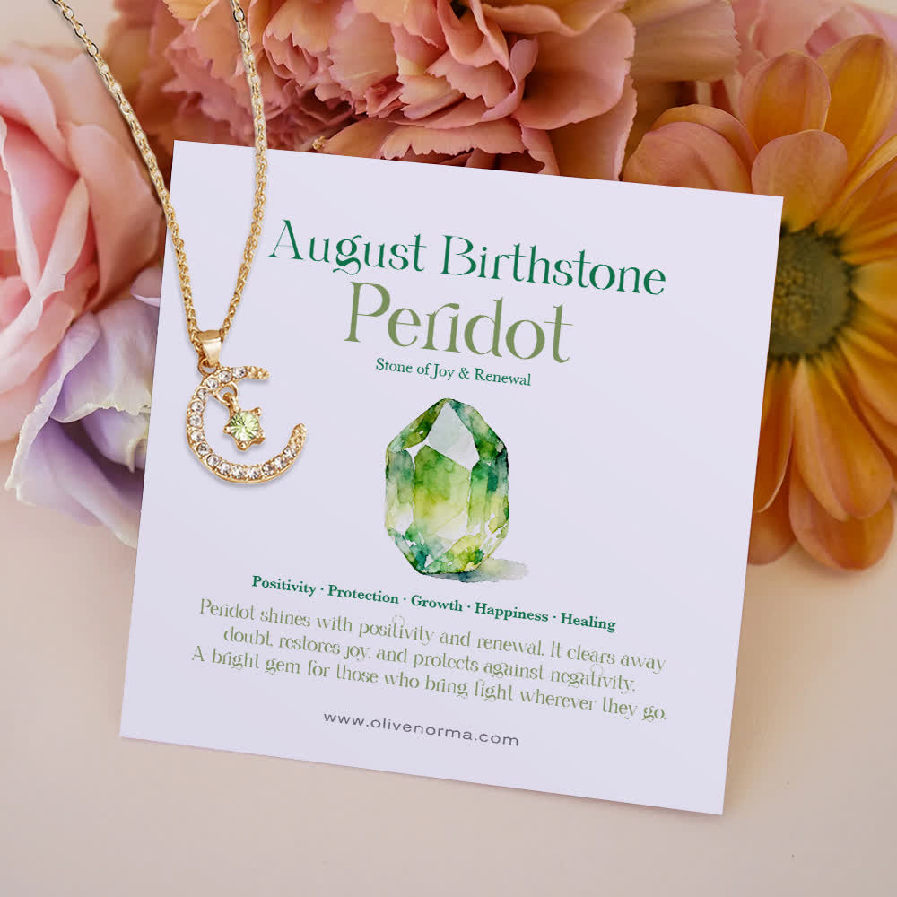 FREE Today: Month Birthstone Star Creative Gift Card Necklace