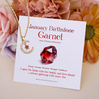 FREE Today: Month Birthstone Star Creative Gift Card Necklace